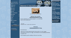 Desktop Screenshot of haslebadminton.dk